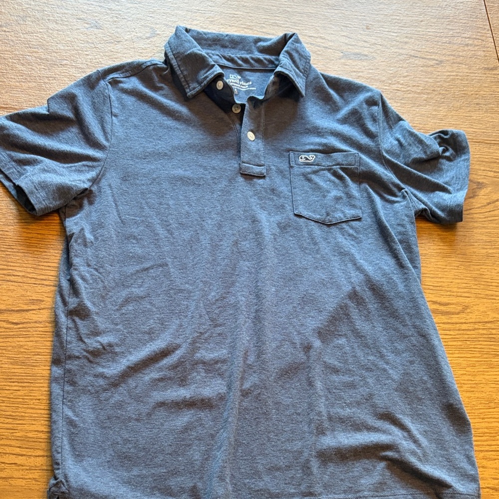 Vineyard Vines Navy Short Sleeve Pocket Polo